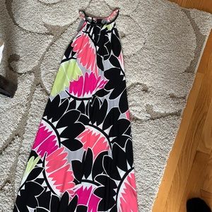 Floral printed maxi dress
